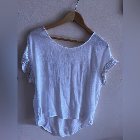 Messini sleeveless blouse messini tops white embroidered sleeve size L - Picture 4 of 15